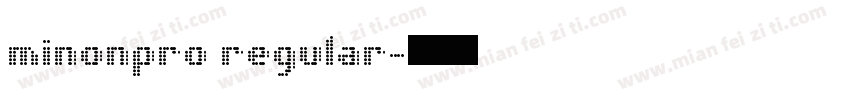 minonpro regular字体转换